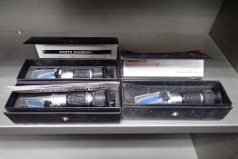 Lot of (3) Handheld Refractometers.