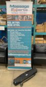 RETRACTABLE PULL UP ADVERTISING STAND