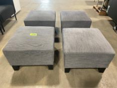 (4) IKEA EKENAS HENSTA GRAY OTTOMAN