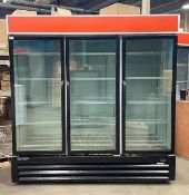 MASTER-BILT MBGFP74-HG TRIPLE GLASS DOOR FREEZER