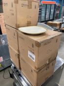 5 CASES OF TERRASTONE 11" WHITE PLATE - 12/CASE, ARCOROC - NEW