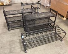 (4) ASST. SHOE RACKS