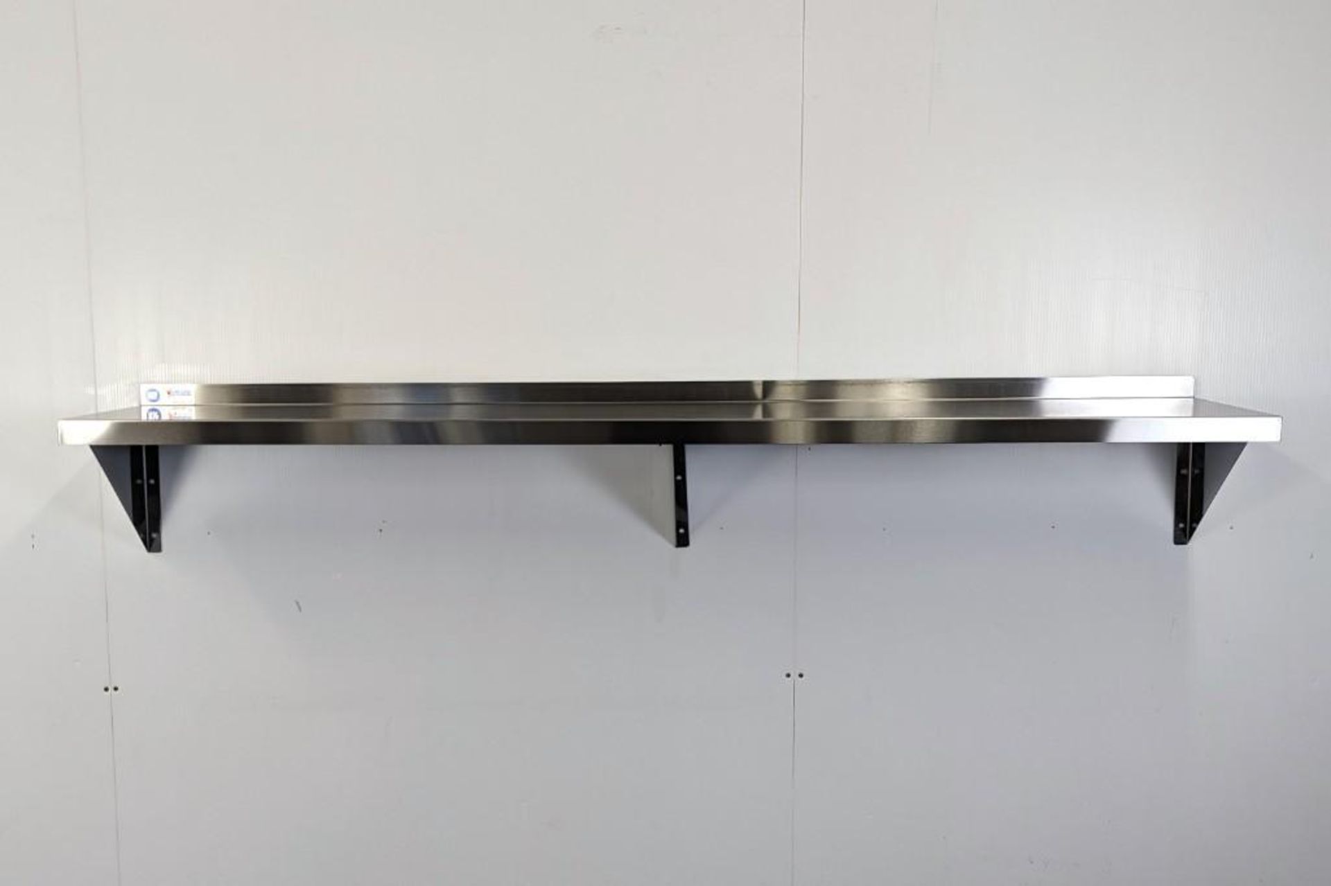 72" X 12" STAINLESS STEEL WALL SHELF - OMCAN 30455 - NEW - Image 2 of 4
