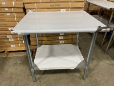 WORKTABLE S/S 30"X36X"34" & UNDERSHELF, 120-WTG3036418 - NEW IN BOX