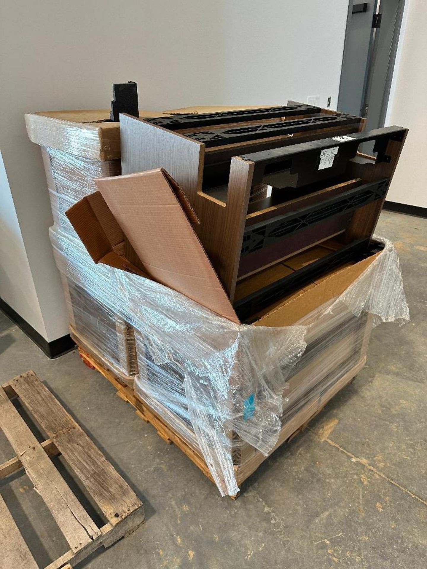 Pallet of Asst. Steelcase Desk Parts