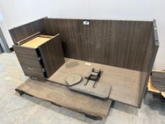 65" x 29.5" Single Pedestal Desk with Keyboard Tray