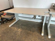 59" x 29.5" Treston Manual Height Adjustable Sit to Stand Desk