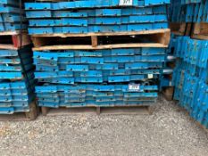 Lot of approx. (52) 8ft x 2-1/4 in. racking beams