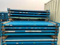 Lot of approx. (52) 8ft x 2-1/4 in. racking beams