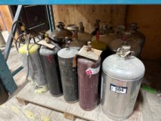 Lot of (17) Asst. Cylinders including Propane, Fire Suppression, Compressed Gas, etc.