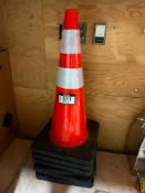 Lot of (6) Asst. Traffic Cones