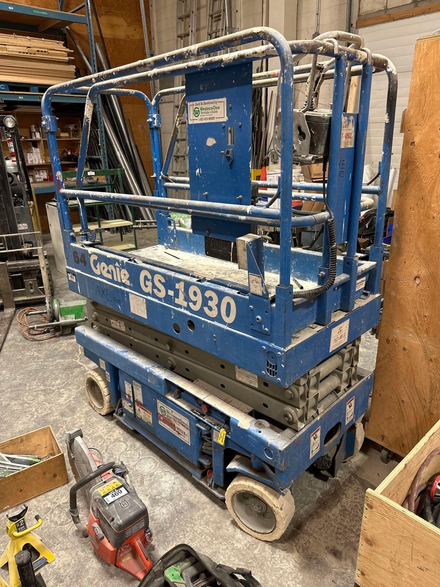 Genie GS-1930 Electric Scissor Lift, Hrs n/A **Does Not Run** - Image 3 of 5