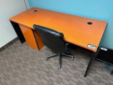 72" X 30" Single Pedestal Desk