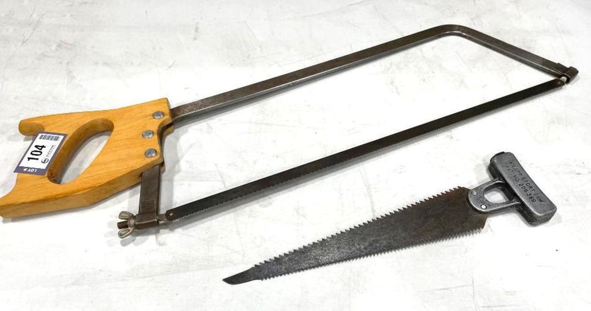 20" BOW SAW WOOD HANDLE & 11" KNAPP HUNTING SPORT SAW