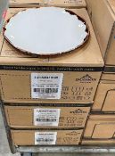 6 CASES OF DUDSON HARVEST NATURAL 9" PLATES - 12/ CASE - MADE IN ENGLAND