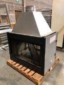 DOUBLE SIDED NATURAL GAS FIREPLACE