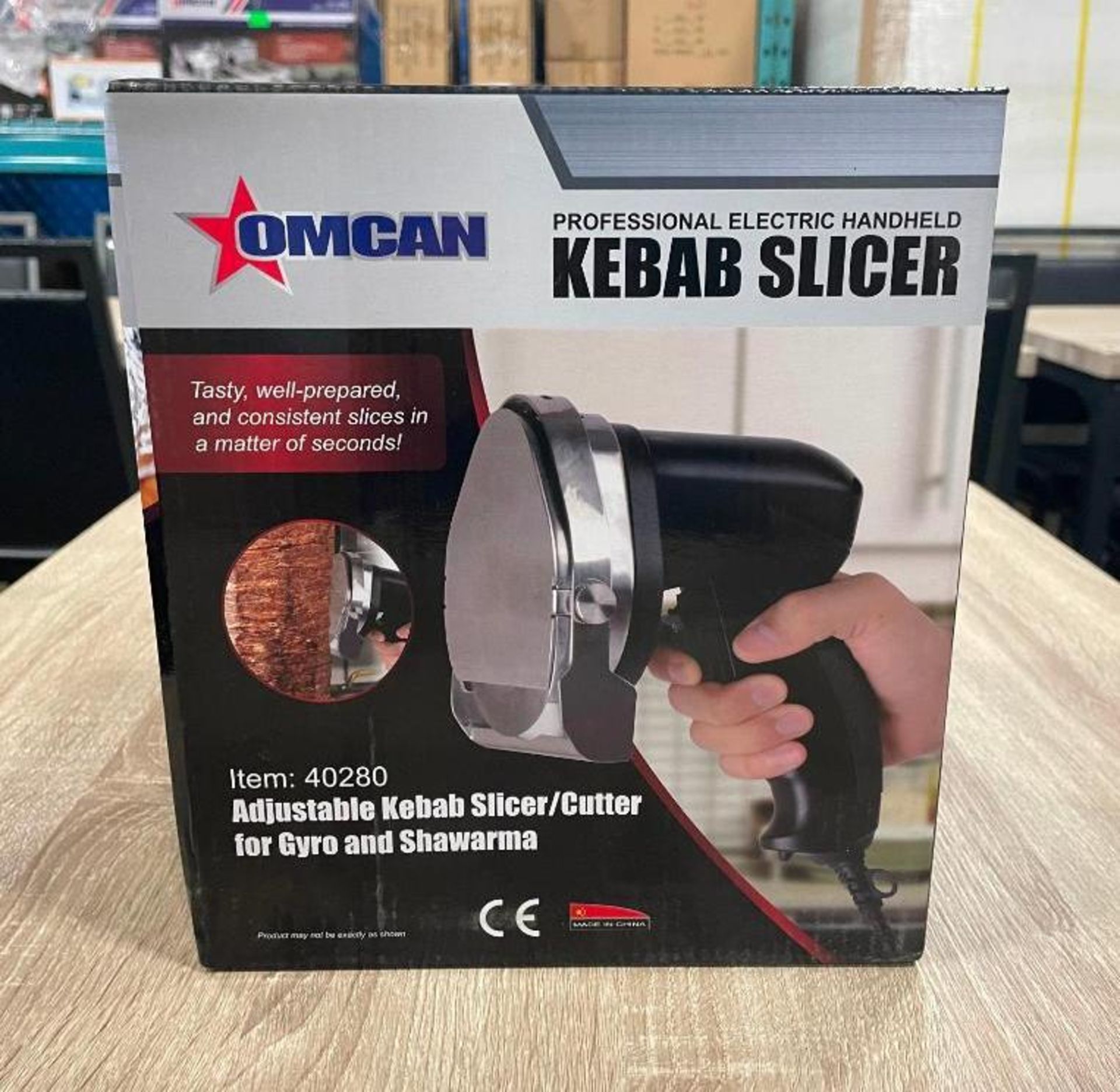 KEBAB CUTTER WITH STAINLESS STEEL BLADE - OMCAN 40280 - NEW