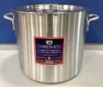 32QT PREMIUM ALUMINUM STOCK POT WITH COVER, JOHNSON ROSE 65532 - NEW