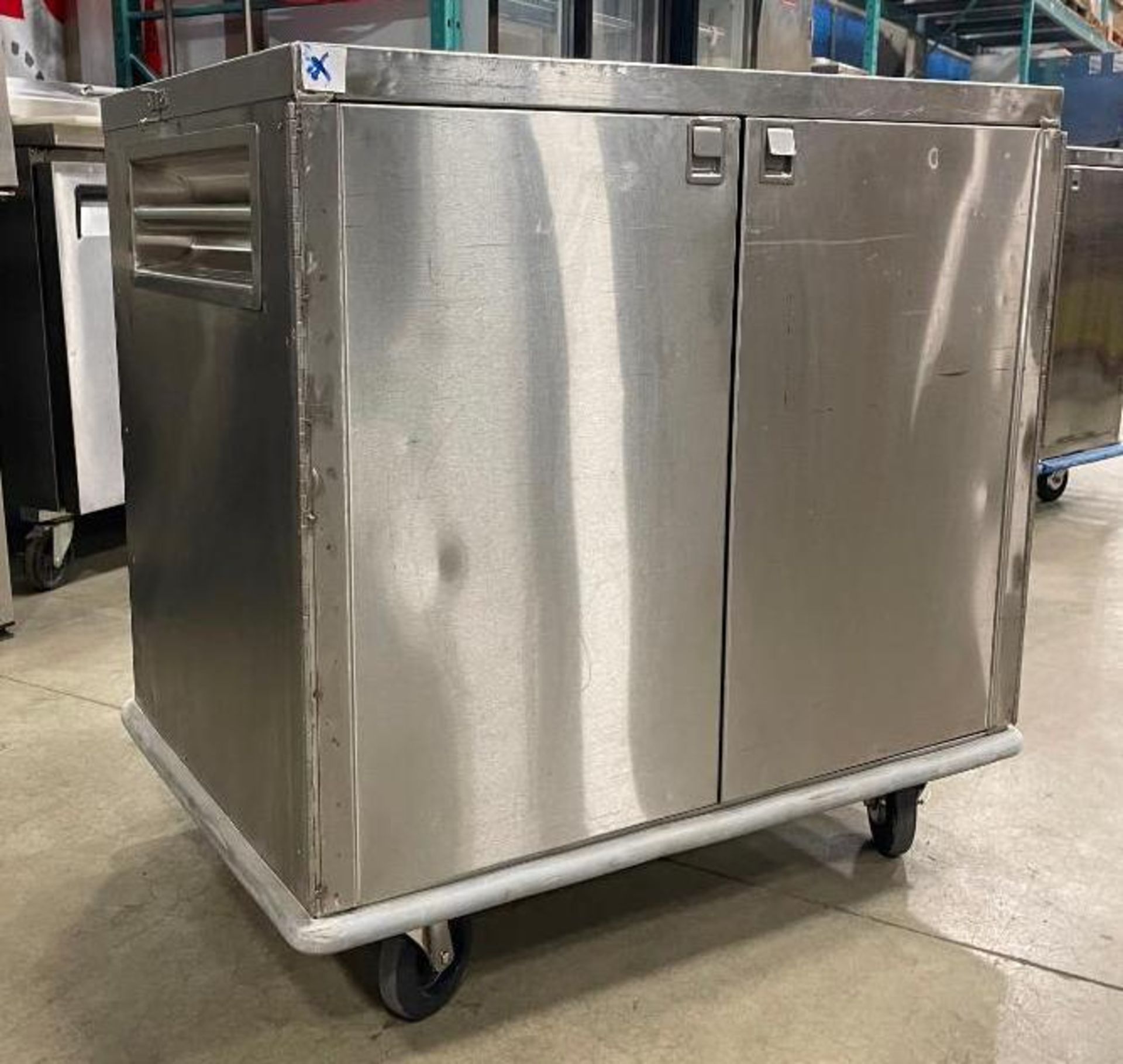 34.5" X 23" STAINLESS STEEL MOBILE CART - Image 5 of 9