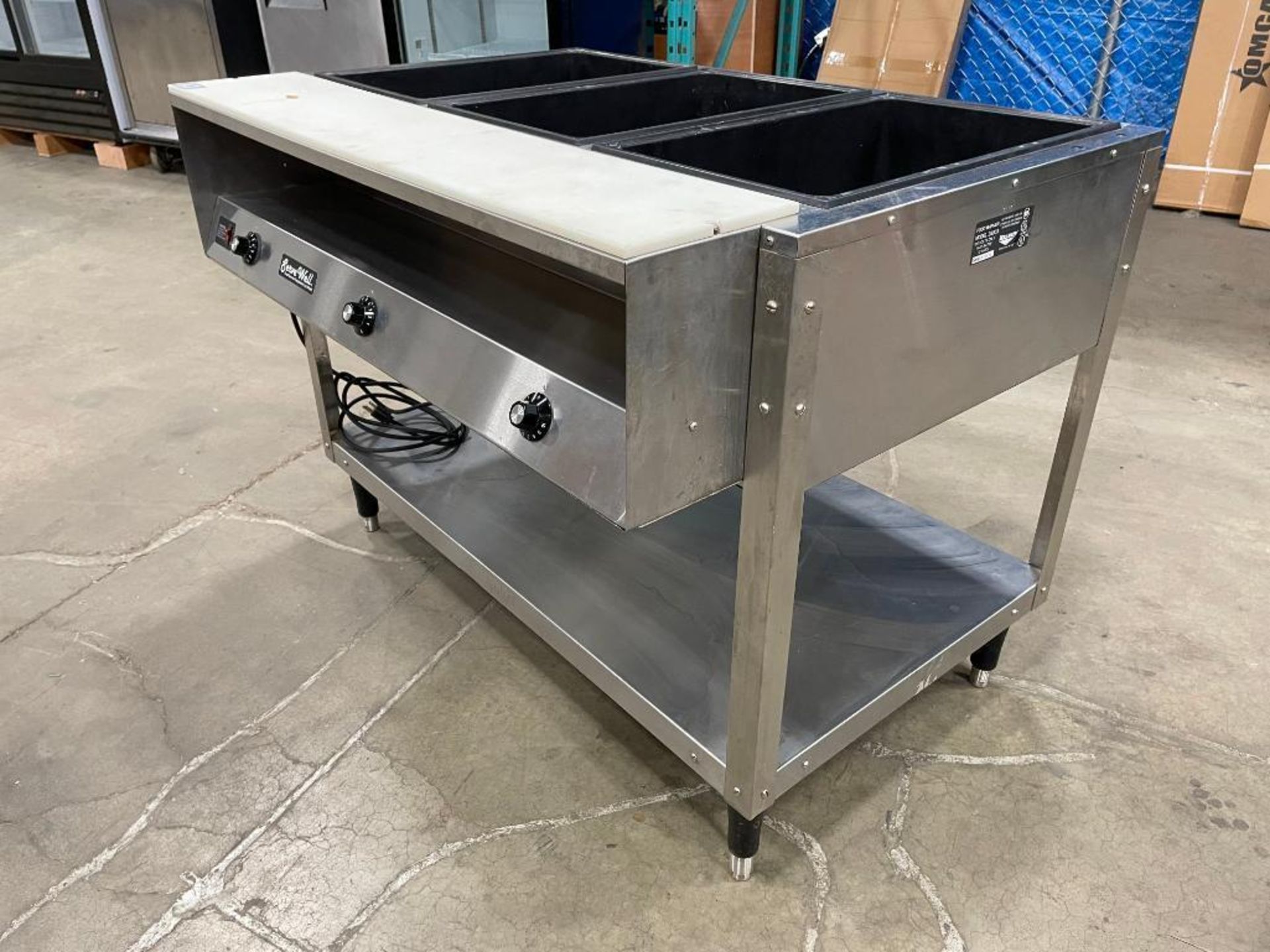 VOLLRATH 38003 3-WELL SERVEWELL STAINLESS STEEL STEAM TABLE - Image 7 of 17