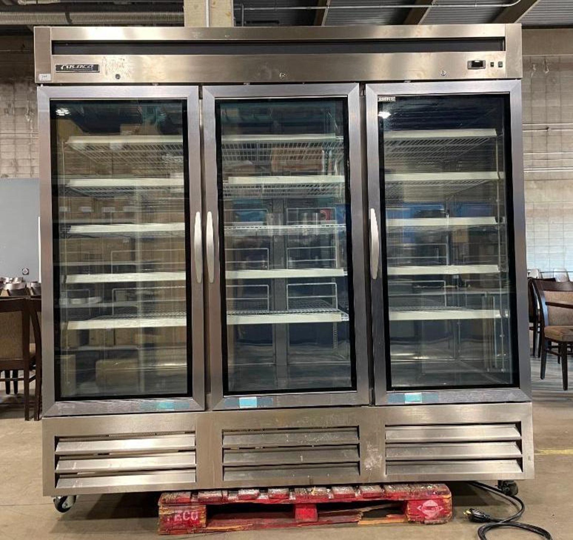 COLDCO BGSS-81FDVG-HC TRIPLE GLASS DOOR FREEZER