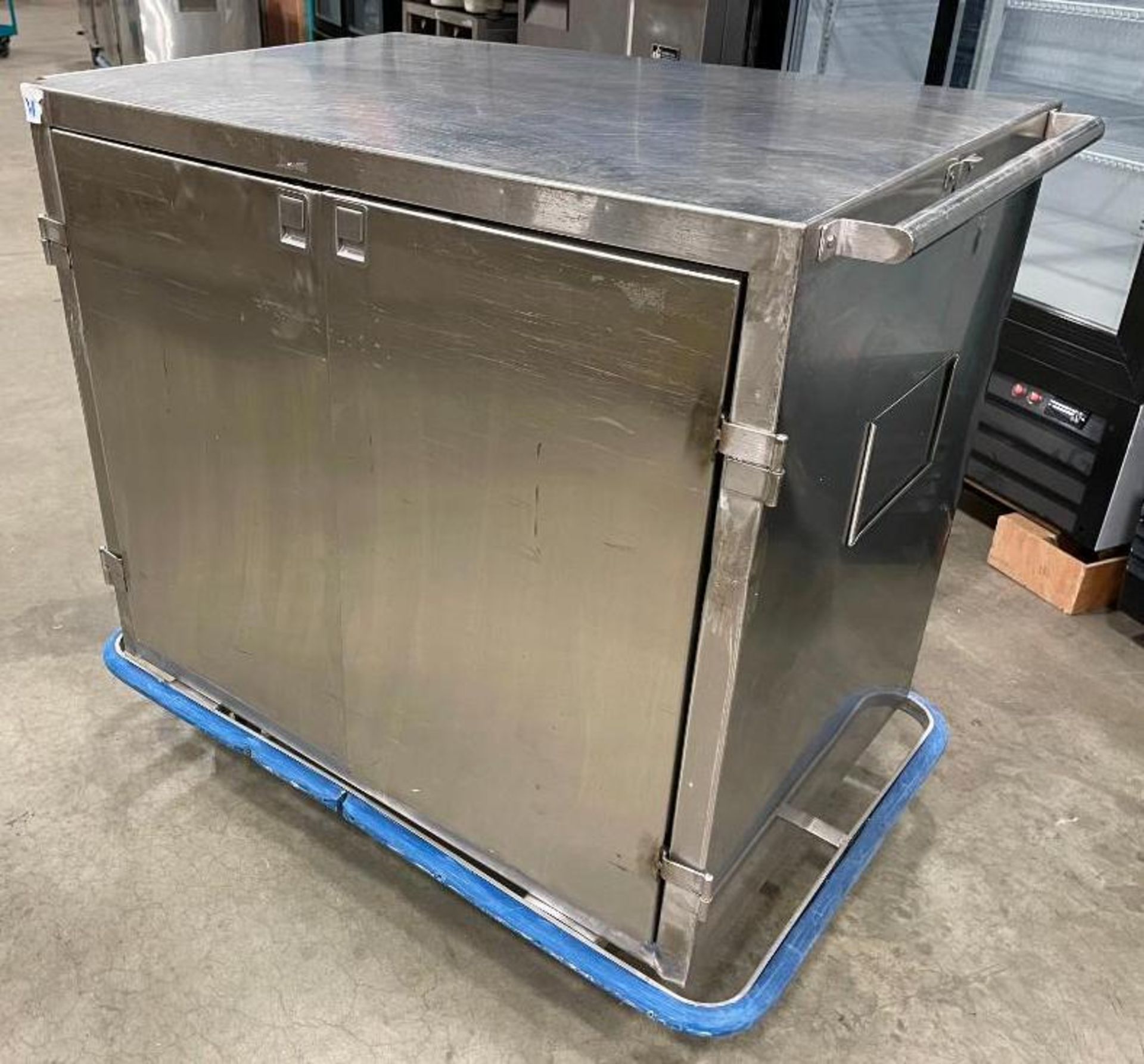 36" X 24" STAINLESS STEEL MOBILE CABINET