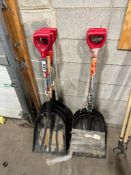 Lot of (7) Plastic Grain Shovels