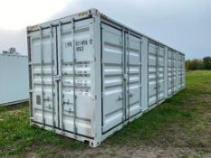 2023 Single Use 40' High Cube Shipping Container with (4) Side Doors