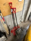 Lot of (3) Plastic Snow Shovels