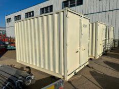 New 12' Shipping Container Complete with Barn Doors, (1) Man Door & Window