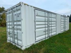 2023 Single Use 40' High Cube Shipping Container with (2) Side Doors