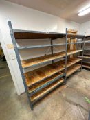 Lot of (2) Sections of Parts Shelving