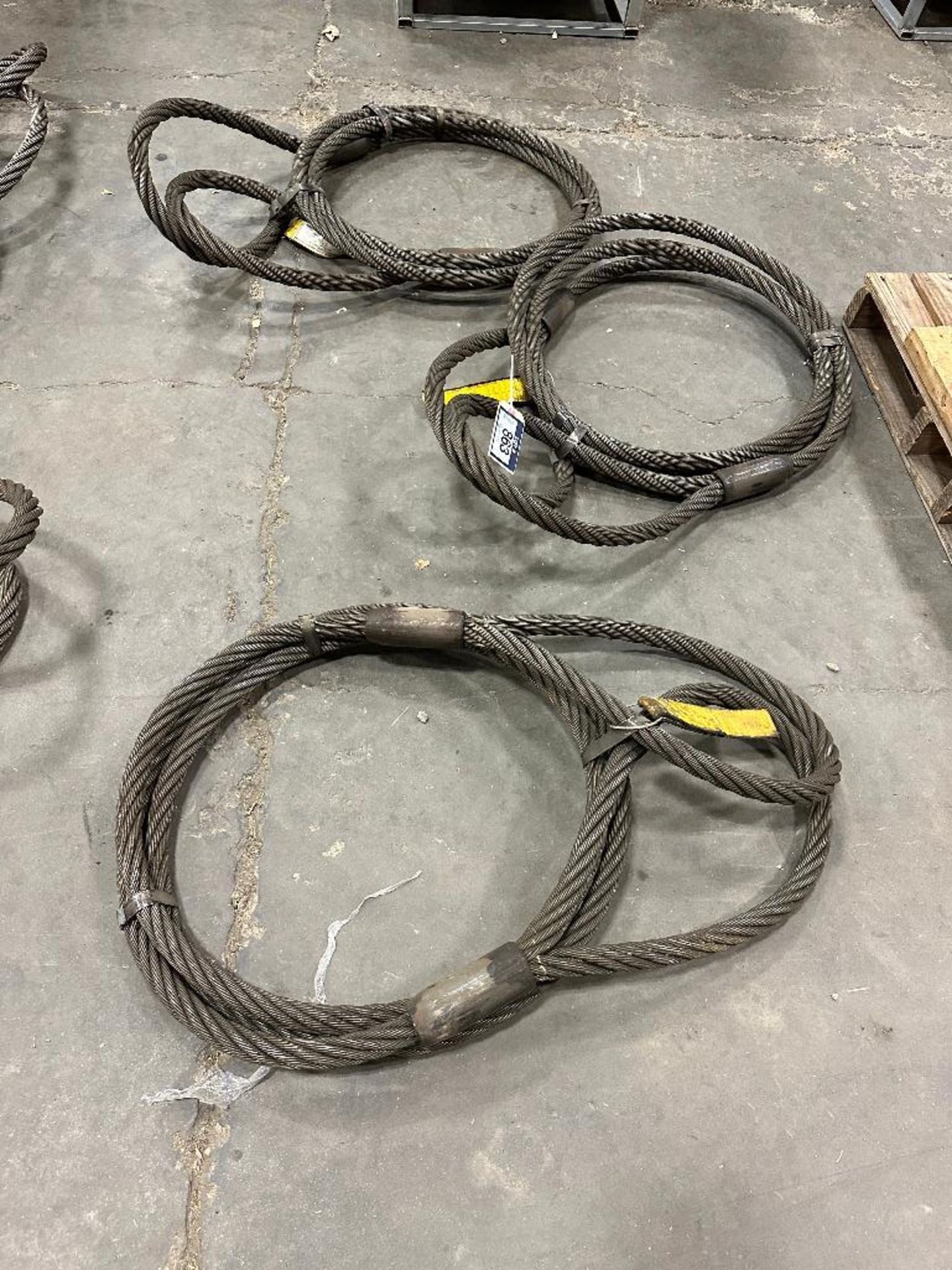 Lot of (3) 20' X 1-1/4" Cable Sling
