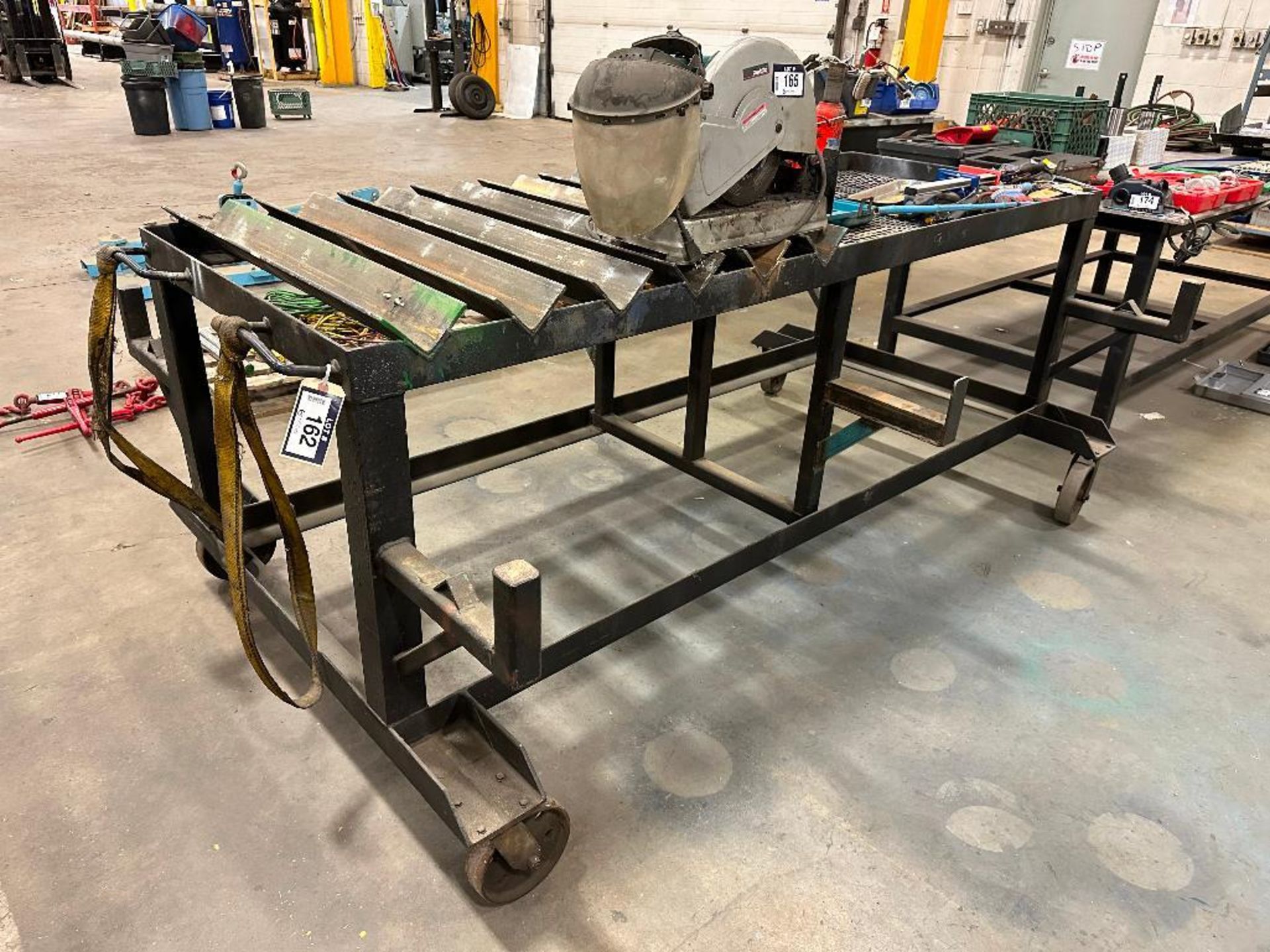 64" X 95" X 42" Steel Material Cart
