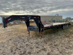 2009 30’ Wholesale Trailer Tri-Axle Gooseneck Trailer w/ Beaver Tail, Flip Over Ramps, GVRW 7,000lbs