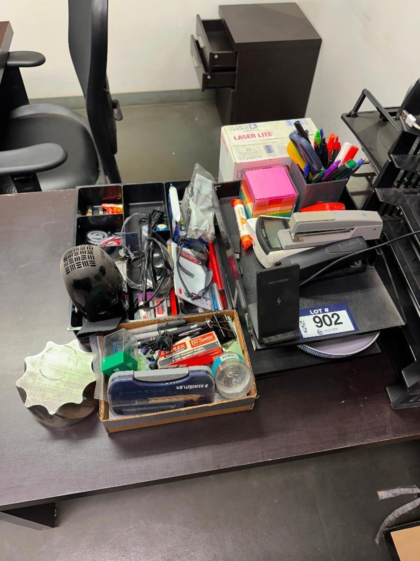 Lot of Asst. Office Supplies including File Organizers, Staplers, Label Maker, etc. - Image 10 of 12