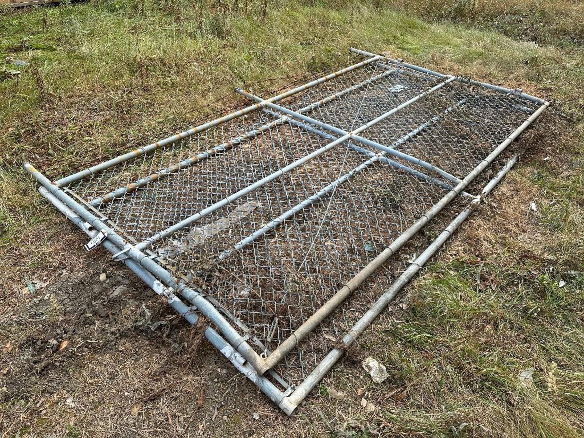 Lot of (2) 140" X 84" Chainlink Gates - Image 2 of 3