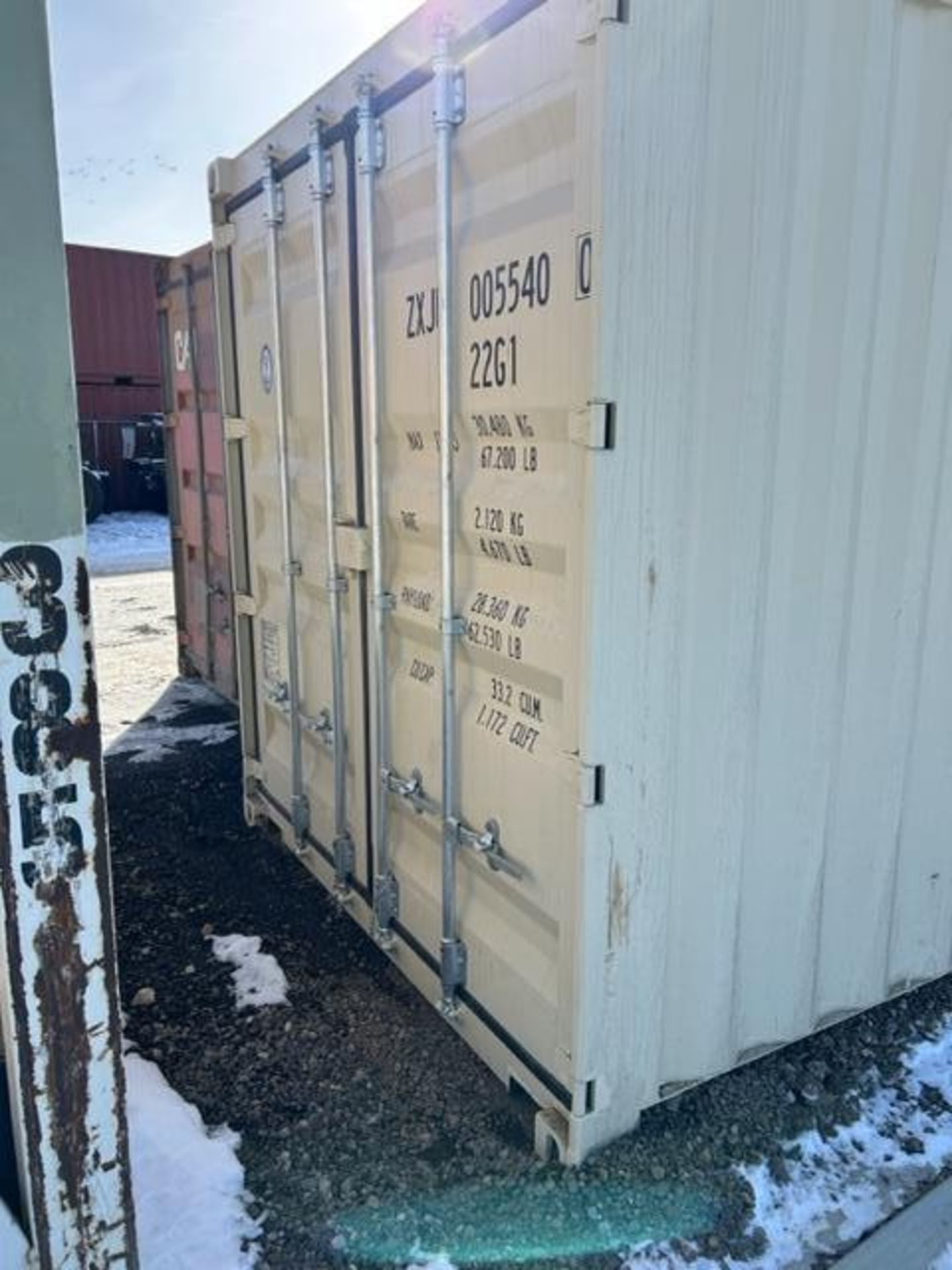 New 20' Sea Container SN#: ZXJU0055400 (Located in S.E. Calgary) - Image 2 of 6