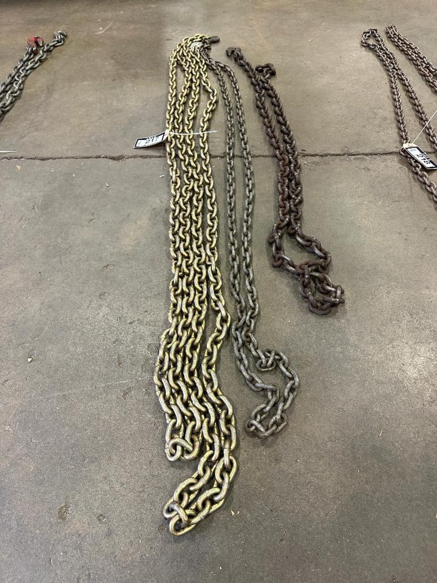 Lot of (2) Lengths of Chain w/ Hooks