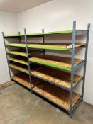 Lot of (2) Sections of Parts Shelving