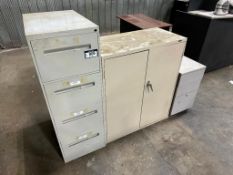 Lot of (2) Asst. Filing Cabinets and (1) Cabinet