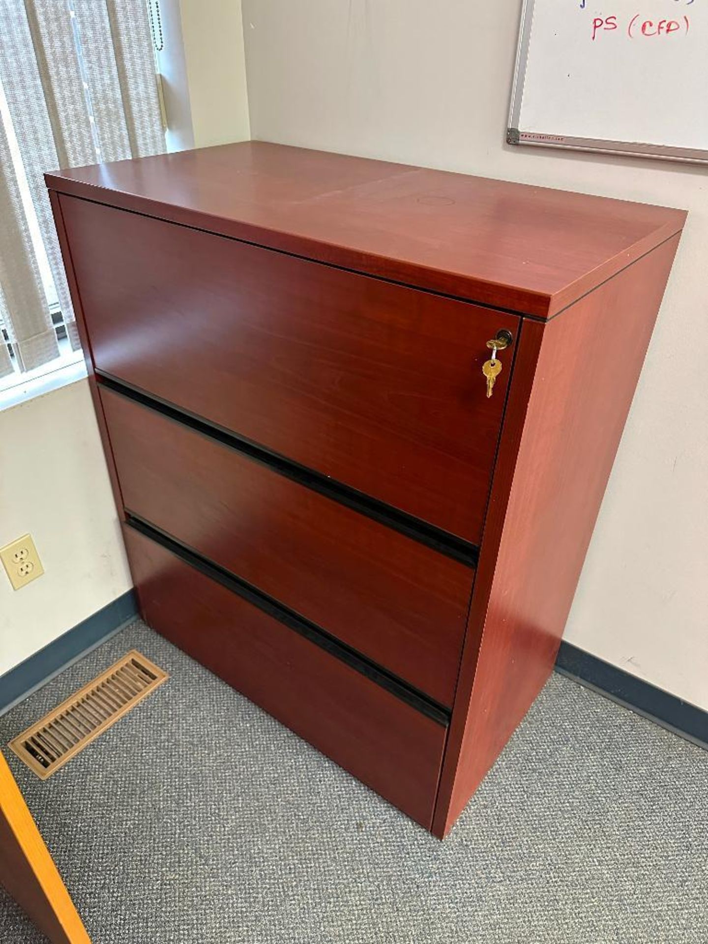 Contents of Office including (2) Asst. Desks, (1) Task Chair, (1) 3-Drawer Filing Cabinet, etc. - Image 4 of 4