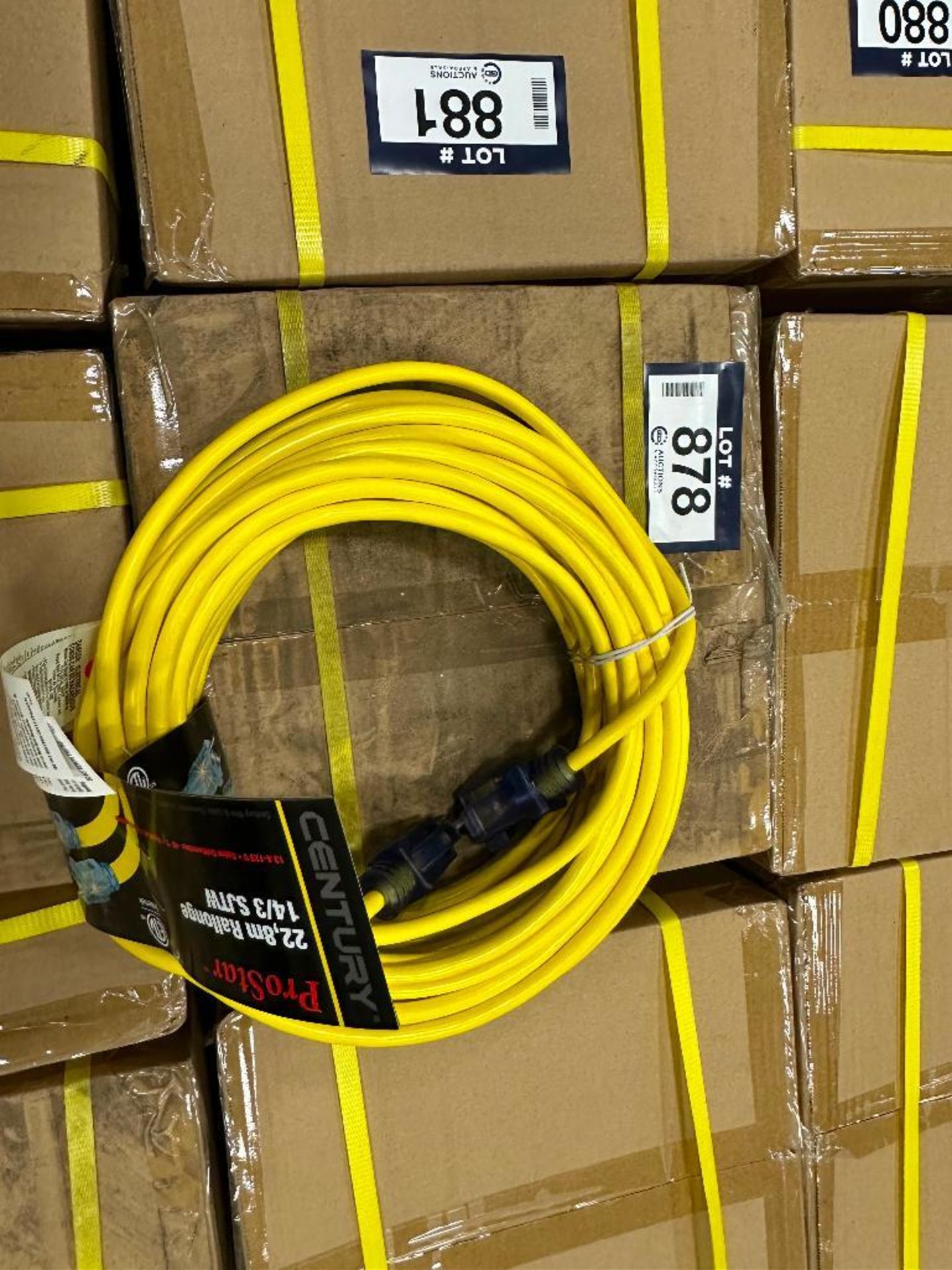 Lot of (8) 75' 14/3 Pro Star Lighted Extension Cords