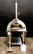 STAINLESS PIZZA WOOD BURNING OVEN, OMCAN 43113 - NEW