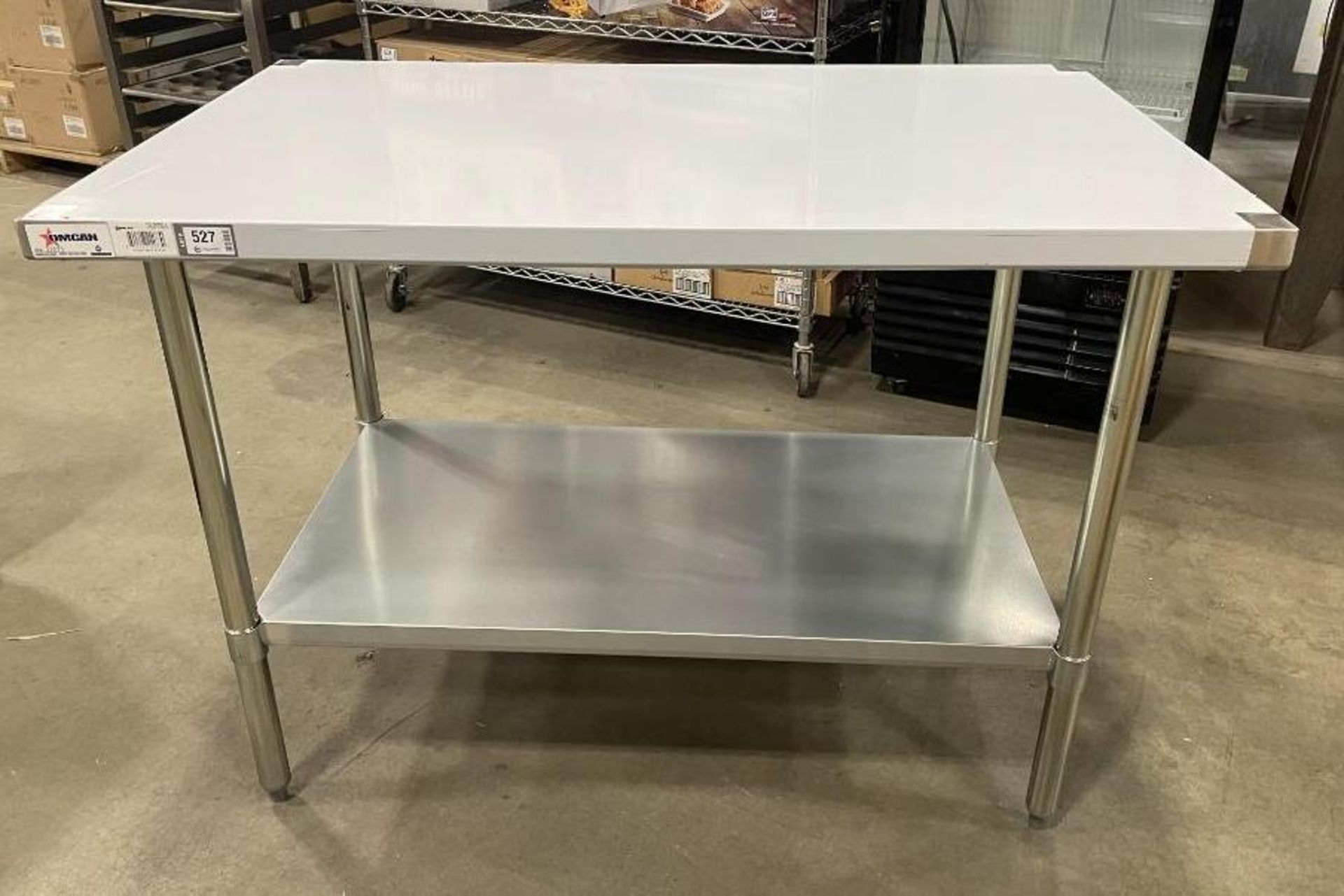 NEW 30" X 48" STAINLESS STEEL WORK TABLE, OMCAN 22073