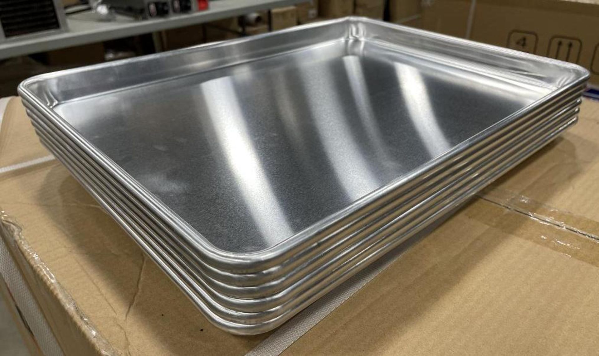 LOT OF (6) HALF SIZE BUN PANS, UPDATE ABNP-50 - NEW