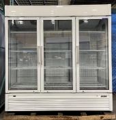 TURBO AIR TGF-72SDW TRIPLE GLASS DOOR FREEZER