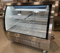 NEW-AIR NDC-018-CG CURVED GLASS REFRIGERATED DELI CASE