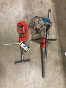 Lot of Ridgid Pipe Cutter, Hand Reamer, Ridgid 975 Roll Groover, etc.