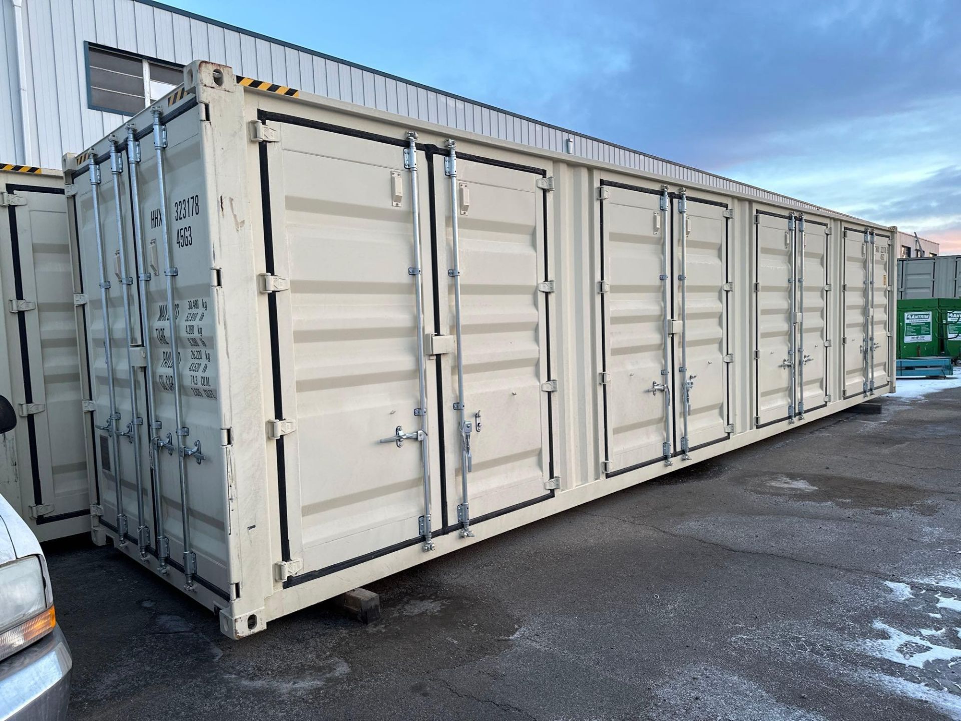 Single Use 40' High Cube Shipping Container with (4) Side Doors - Image 2 of 5